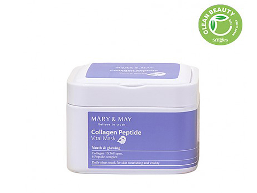 Mary&May Collagen Peptide Vital Mask - 30 sztuk