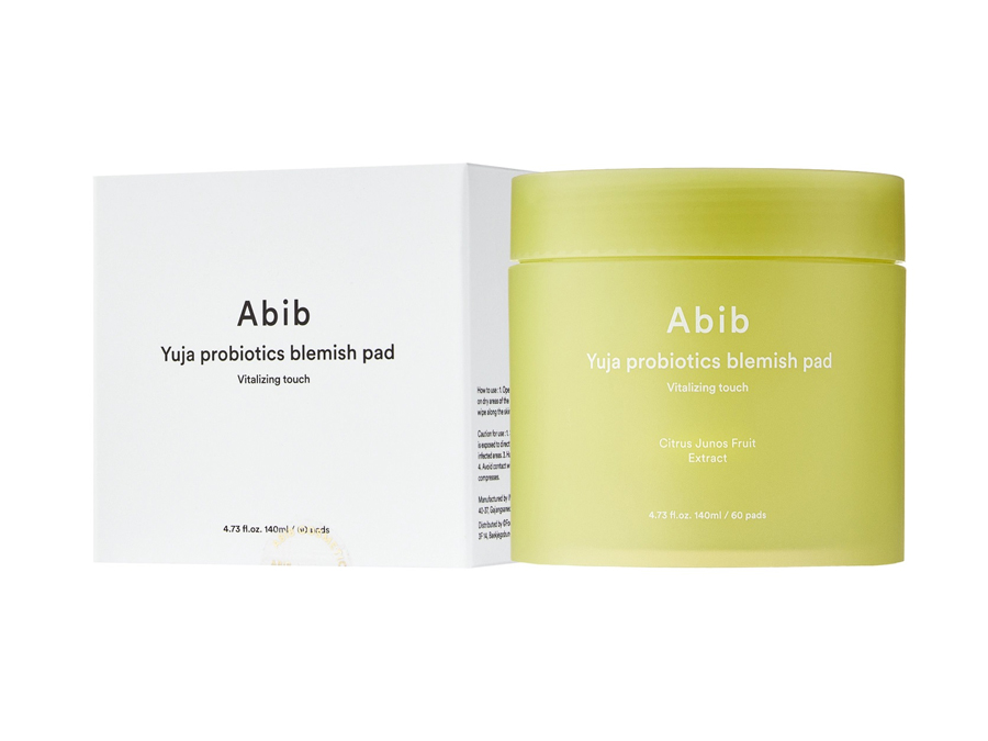 Abib - Yuja Probiotics Blemish Pad Vitalizing Touch - Rozświetlające Płatki do Twarzy - 140ml