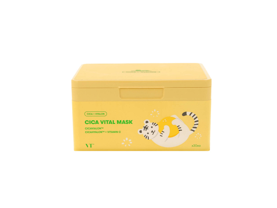 VT Cosmetics - Cica Vital Mask, 330g - zestaw 30 rozjaśniających masek w płachcie