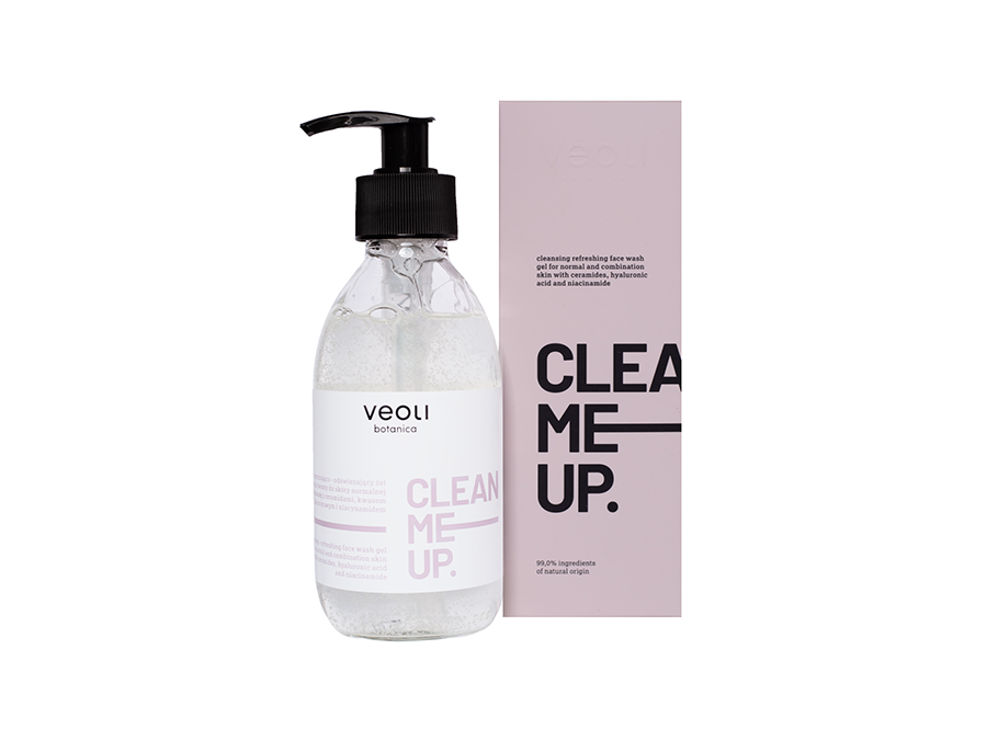 Veoli Botanica - Oczyszczająco - odświeżający żel do mycia twarzy CLEAN ME UP