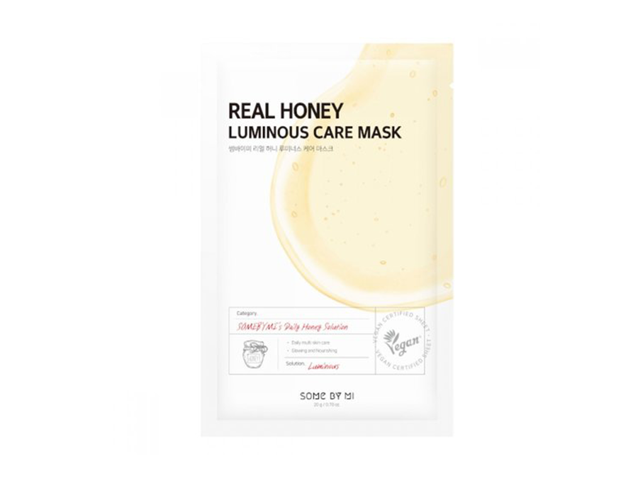 SOME BY MI - Real Honey Luminous Care Mask, 20g - odżywcza maska w płachcie